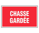 Panneau Chasse gardée - Rigide 330x200mm - 4160115