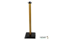 Poteau PVC Champagne sur socle lesté 3kg - 1000162