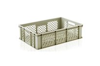 EURONORM 600X400X150 MM GRIS / FOND &amp;amp; COTES AJOURES