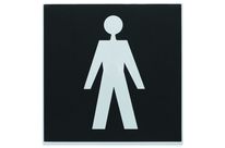 Plaque de porte Messieurs - Europe design 200x200mm - 4280134