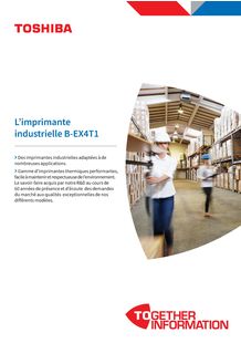 Brochure Imprimante industrielle thermique B-EX4T1