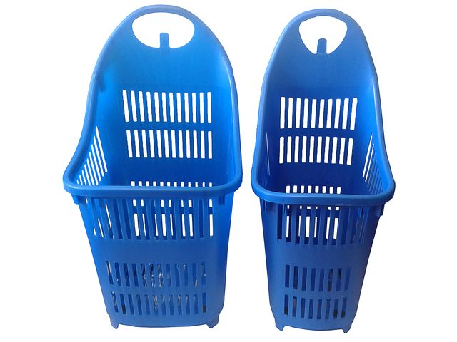 Panier magasin 4 roues 91 litres