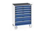 Caisson mobile CUBIO 6 ou 7 tiroirs - Hauteur 1085/1090 mm