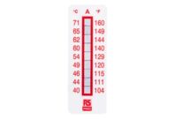 Contrôle thermique visuel | Étiquette thermosensible 9 niveaux RS PRO