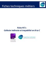 Catalogue Fiche 2 : Collecte indirecte et traçabilité - cas du B to C