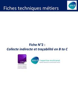 Fiche 2 : Collecte indirecte et traçabilité - cas du B to C
