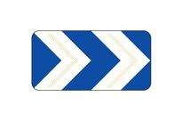 Panneau lumineux à leds de virage 2 chevrons J4