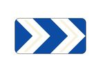 Panneau lumineux à leds de virage 2 chevrons J4