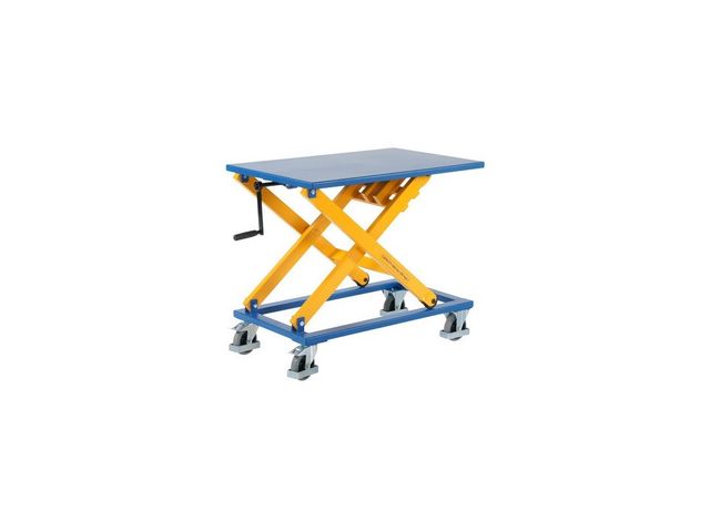 Table élévatrice mobile manuelle à manivelle 300 kg