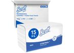 Essuie-mains plié Scott® CONTROL™  - Blanc
