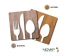 Plaquettes de porte 90x90mm - Restaurant - Wood 