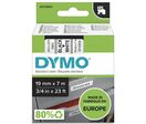 Dymo - Ruban D1 Noir sur Blanc 19mm - 7m - Éco-responsable