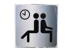 Plaque signalétique CristalSign Slim® 150 x 150 mm extraplate