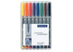 Feutre soluble Lumocolor Staedtler 0,6 mm pochette de 8