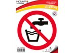 Panneau Eau non potable - Vinyle adhésif Ø180mm - 4233512