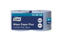 Tork - Bobine d&amp;#039;essuyage industriel Plus Combi - Bleu - 2 plis - 25500 cm - Usage alimentaire - Éco-responsable