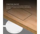 Interrupteur Invisible à Effleurement Dimmable DC12-24V Blanc