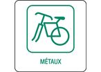 Panneau déchetterie métaux