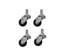 4 roulettes pour support sac poubelle.