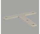Plaque de fixation en T pour profilés 30x30 fente de 8 mm