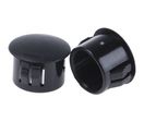 Blanking Plug, Nylon, Black, 12.7mm Dia