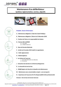 Maintenance défibrillateur : réglementation et normes