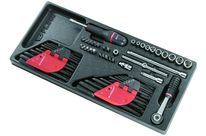 Module cliquet à douilles 6 pans 1/4&amp;quot; + accessoires - XL