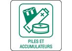 Panneau déchetterie piles et accumulateurs