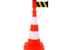 Kit cône avec dérouleur 100mmx3m Jaune/Noir - 2830270