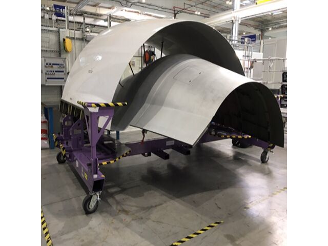 Chariot support avec capot réacteur | HLS INDUSTRIE