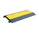 Manutan Expert - Protège-câble extérieur 5 canaux D38mm PVC Noir/Jaune - Charge 18T - 0.8m