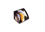 Trieur Vertical - Range Revues 6 cases Vertibox Noir