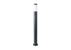 Borne de Jardin Acier Inoxydable avec Détecteur 110cm pour Ampoule E27 IP44 - Noir