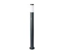 Borne de Jardin Acier Inoxydable avec Détecteur 110cm pour Ampoule E27 IP44 - Noir