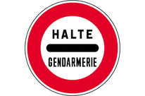 Panneau arrêt poste gendarmerie B5a