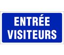 Panneau Entrée Visiteurs - Rigide 960x480mm - 4000268