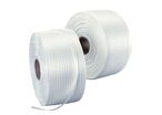 Manutan Expert - Feuillard Textile Polyester Blanc 19mm - 750kg Résistance - Rouleau 500m - Cerclage Palettes