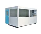 Cabine d'atelier - Double Paroi Acier/Mélaminé Bleu - 3x3m - Robuste et Durable - Garantie 3 Ans