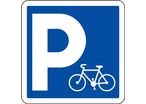 Panneau de signalisation parking pour vélos