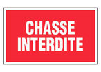 Panneau Chasse interdite - Alu 330x200mm - 4010922