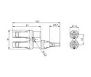 Connecteur industriel enfichable pour installations photovoltaïques | EPIC® SOLAR 4 Splitter