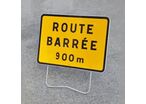 Panneau temporaire route barrée KC121P