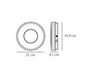 Applique Murale LED Connectée Wifi 12W Ronde IP54 RGBW