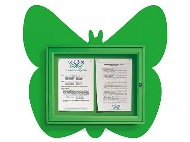 Vitrine d'information Papillon