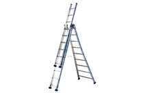 Tubesca-Comabi - Échelle Transformable Platinium 300 Pro 3x9 - Aluminium - 150kg - 6.02m Dépliée