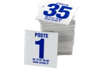 Lot de 35 plaques postes de chasse - bleu - 4630090
