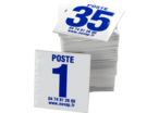 Lot de 35 plaques postes de chasse - bleu - 4630090