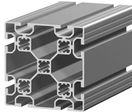 Profilés aluminium modulaires carrés