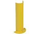 Manutan Expert - Protection Pied de Rack Arrondi Jaune Acier - Hauteur 360mm Diamètre 98mm - Butoir de Protection