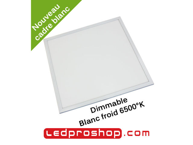 Dalle LED dimmable 600 x 600 mm - Blanc 6500°K - Garantie 5 ans